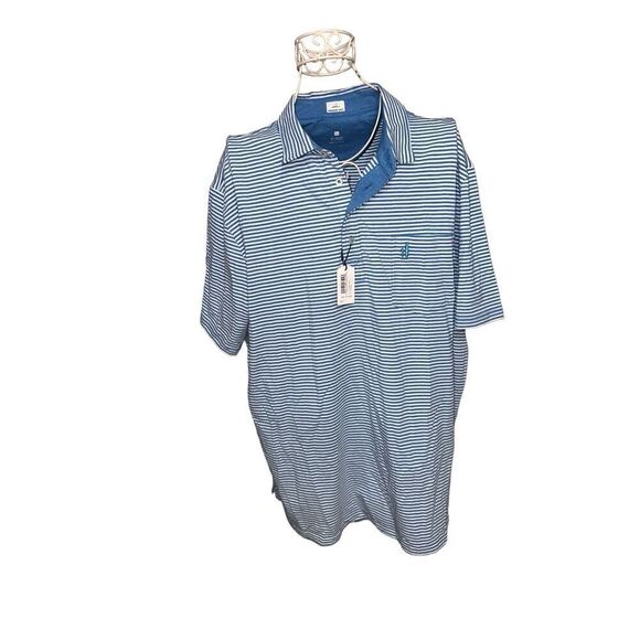 NEW WITH TAGS JOHNNIE-O Best Seller Original 4-Button Polo - Matthis Stripe e Ex - Picture 1 of 11
